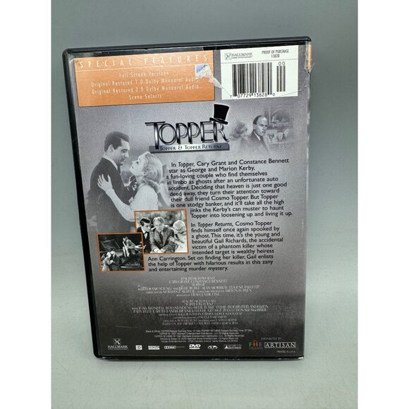 Topper & topper returns 2 films DVD black & white English FHE 97 minutes READ - Picture 2 of 3